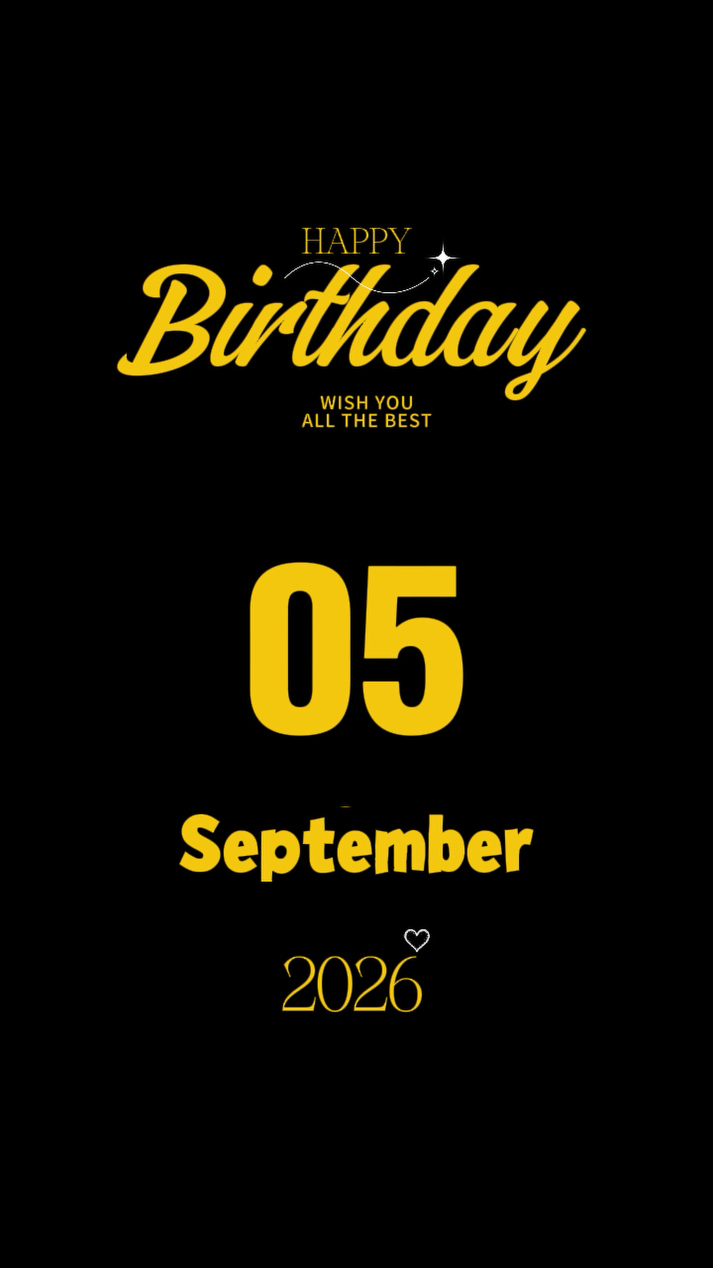 Hbd sept 03,2026