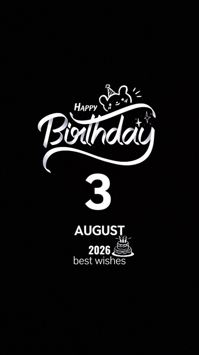 Selamat ulang tahun 3 Agustus 2026