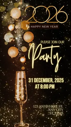 Newyear party invite