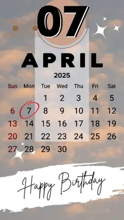 HBD 7 APRIL 2025