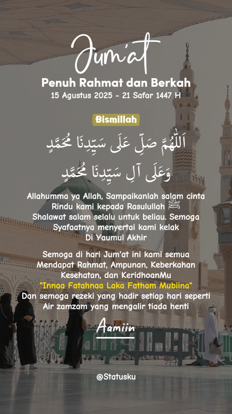 Doa Hari Jum'at 