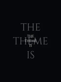the theme is black