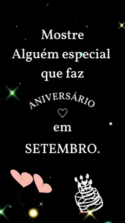 Parabéns SETEMBRO