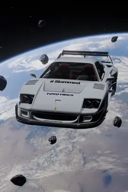 Car in Space Edit 2