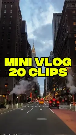Mini Vlog 20 Clips