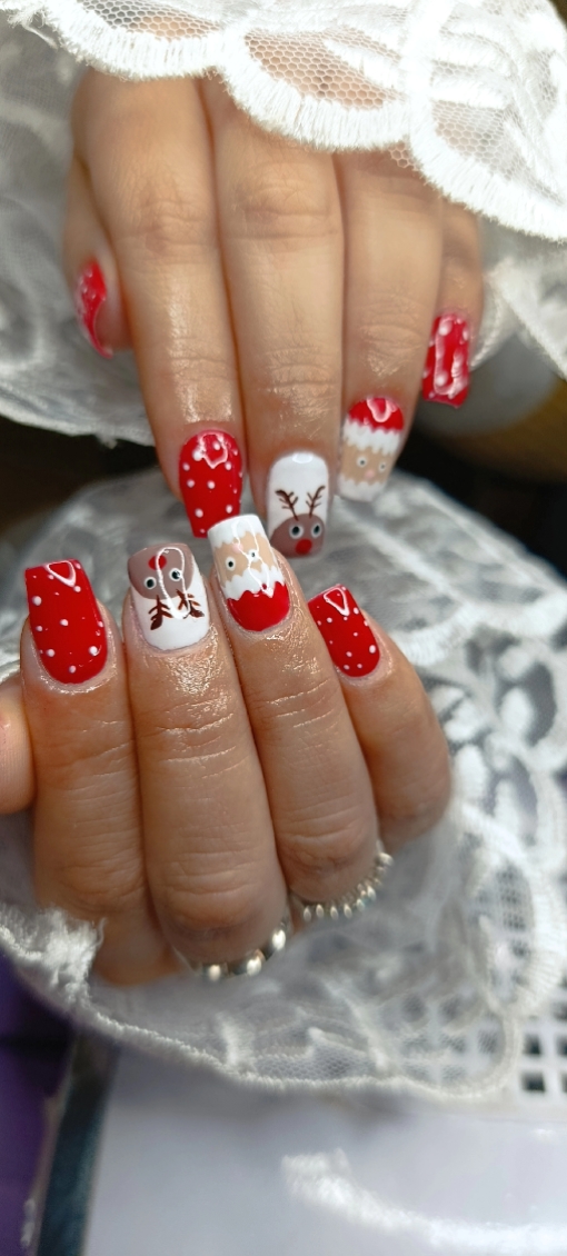 Navideñas de unhas 