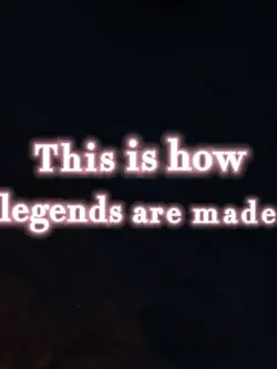 legends are made...