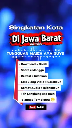 Singkatan kota Jabar