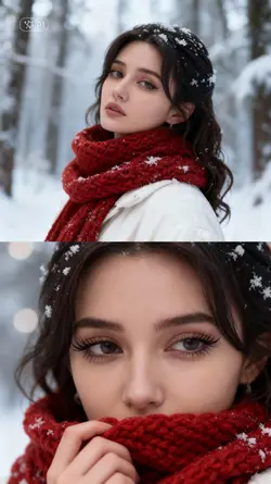 winter photo collage