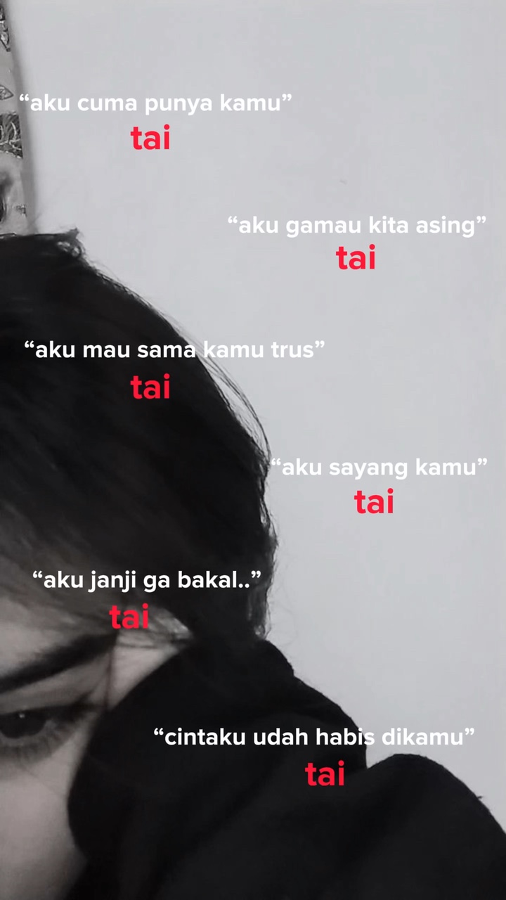 “aku cuma punya kamu