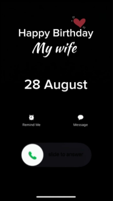 HBD wife 28 August