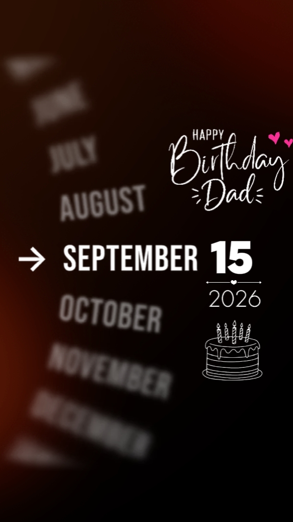 HBD DAD 15 SEPTEMBER