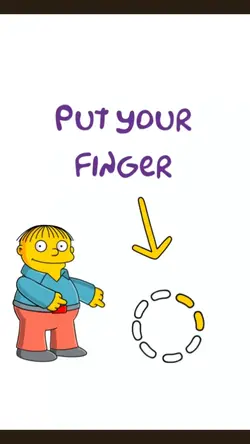 put your finger 