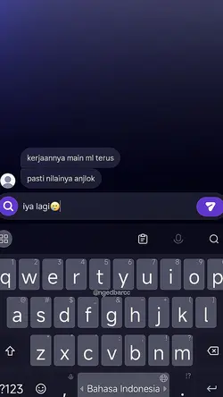 kerjaannya main ml