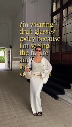Wearing dark glasses