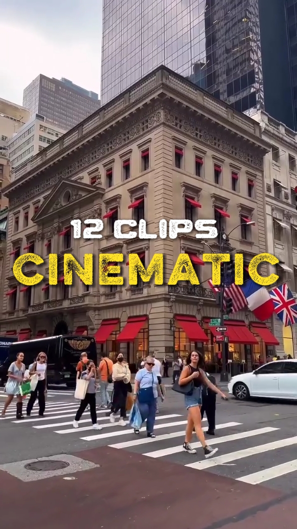 12 clips cinematic 