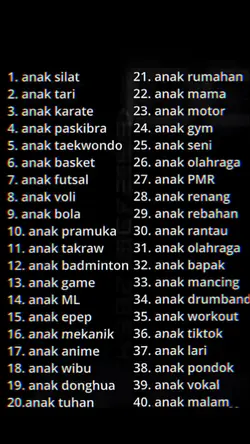 anak olahraga nichh