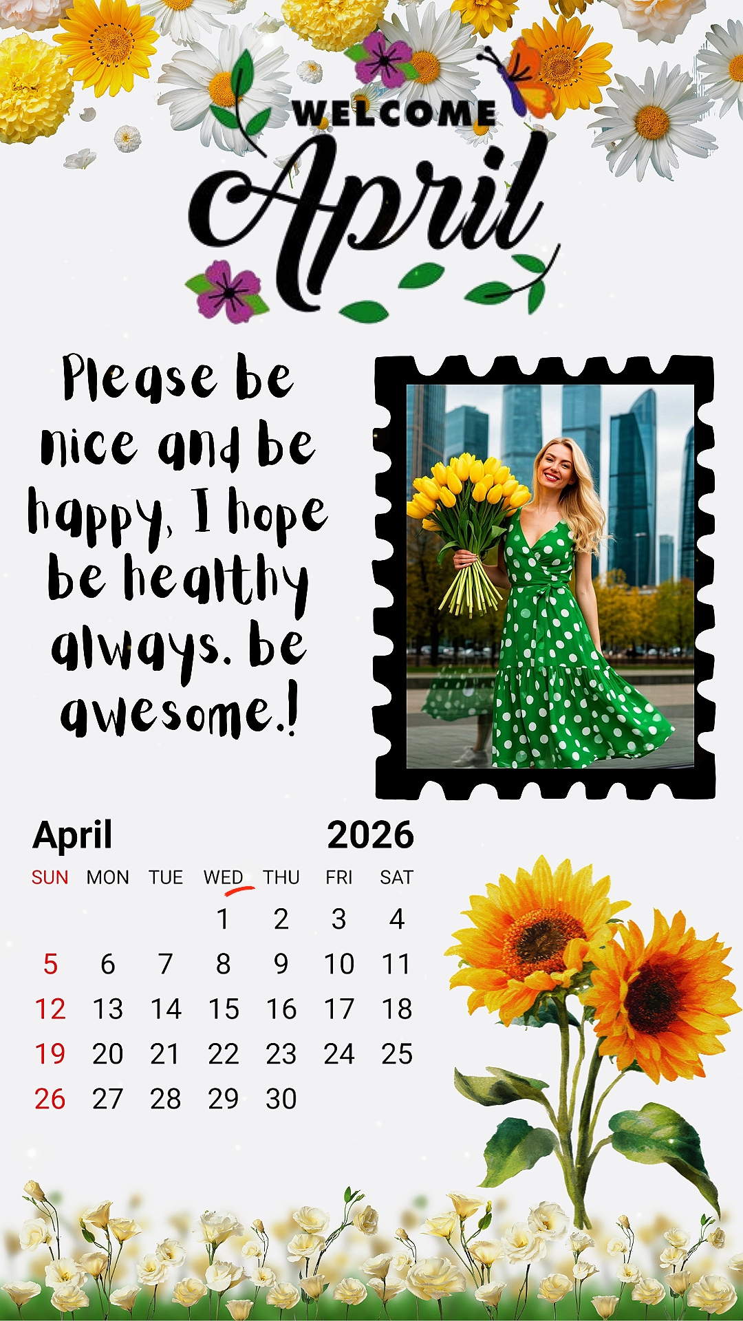 Hola abril de 2026