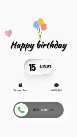 BIRTHDAY 15 AUGUST