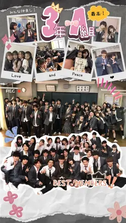 ピンクver. 集合写真コラージュ