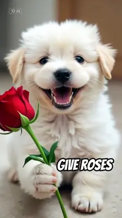 my pet give roses