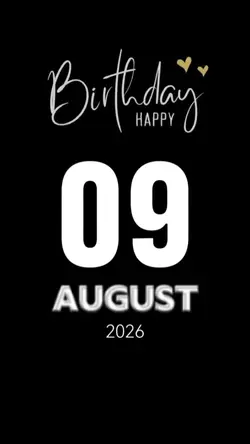 Birthday 09 August