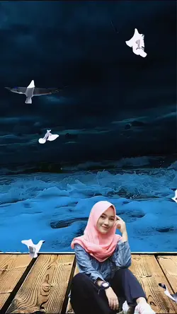 Ombak laut Burung