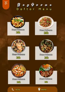 Menu restoran
