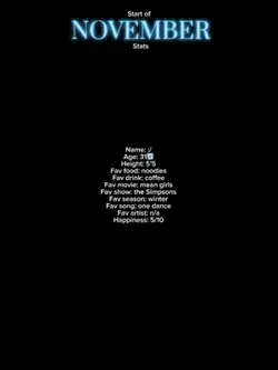 Start of November !!