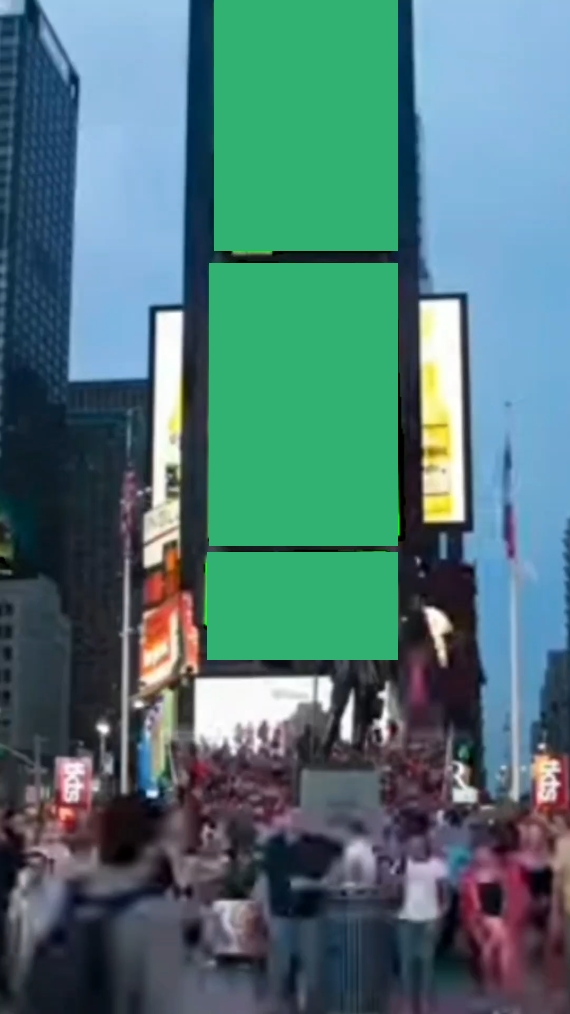 panneau d'affichage grand vert 