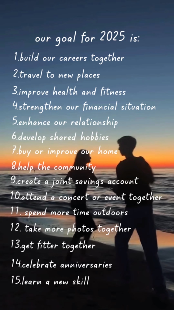 Metas para 2025 - meu amor