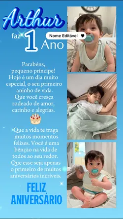 Parabéns 1 Ano