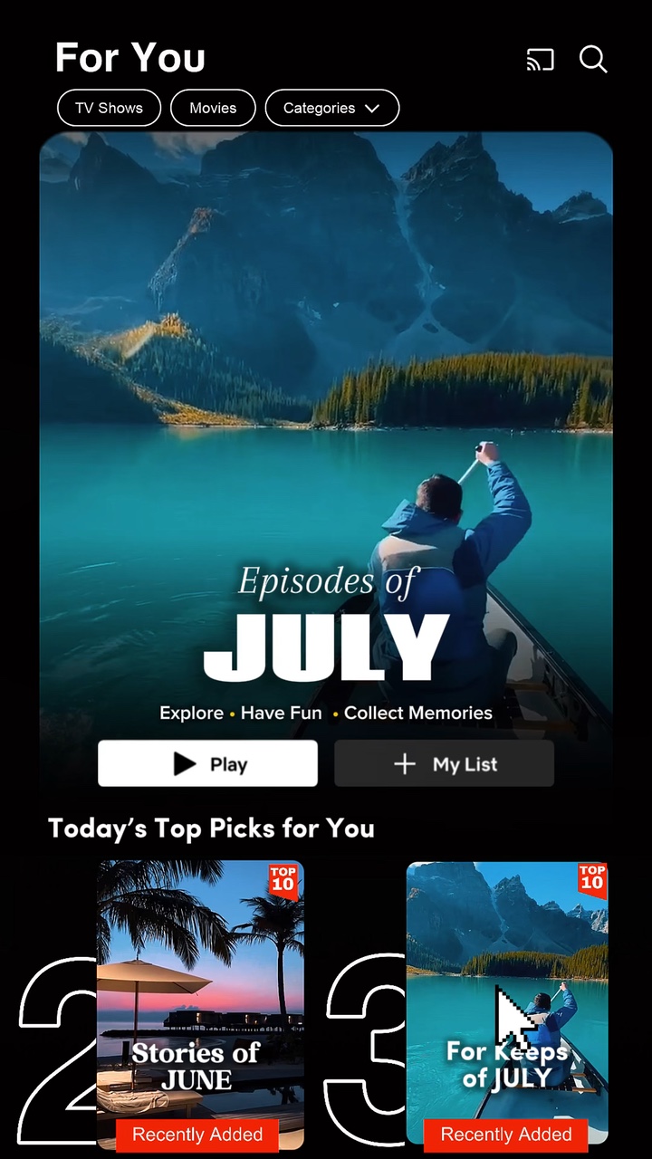 RECAPITULAÇÃO DE JULHO NETFLIX