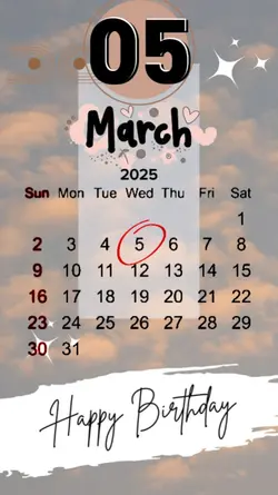 hbd 5 march 2025