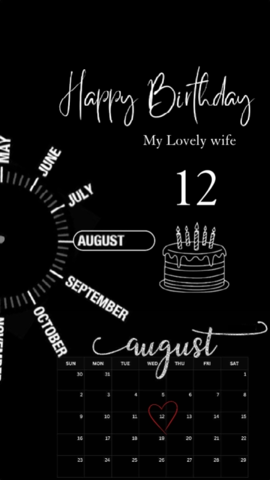 HBD WIFE 12 AUGUST