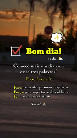 Bom dia! deus

