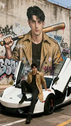 Graffiti with motor