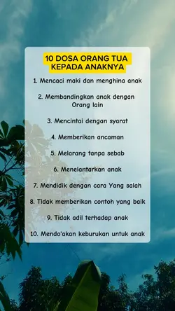 dosa orang tua 