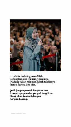 Takdir itu keinginan