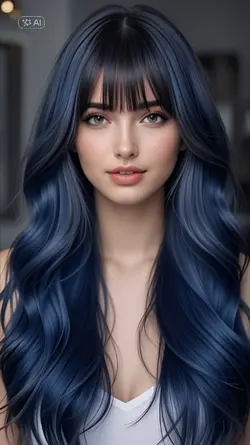 blue hair color 