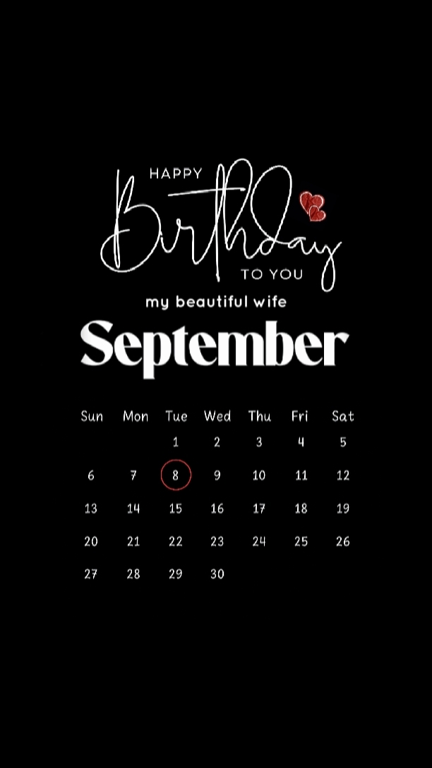 HBD WIFE 08 SEPTEMBE