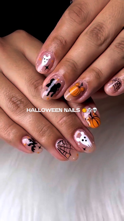 Ideia de unhas de halloween