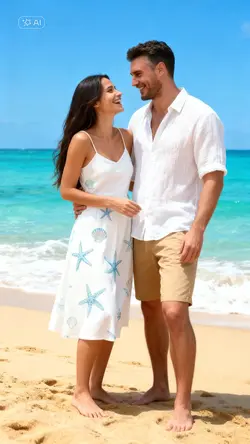 COUPLE AI BEACH
