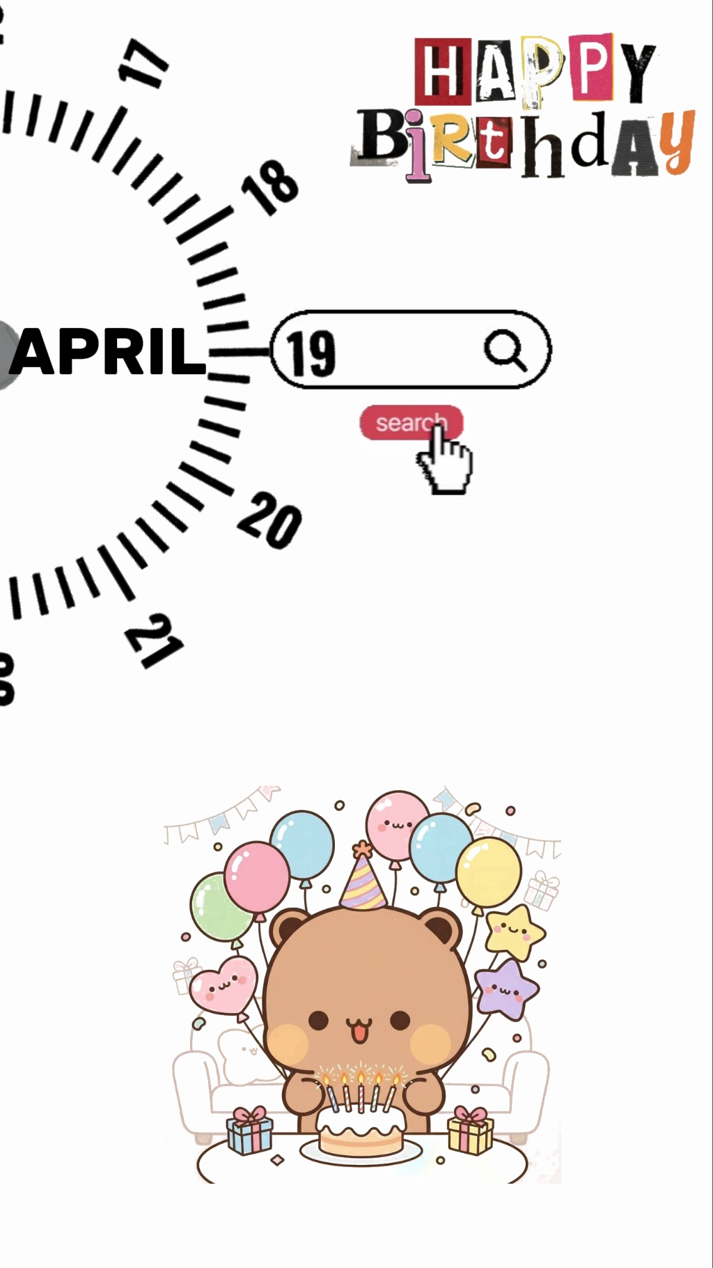 Anniversaire le 19 avril