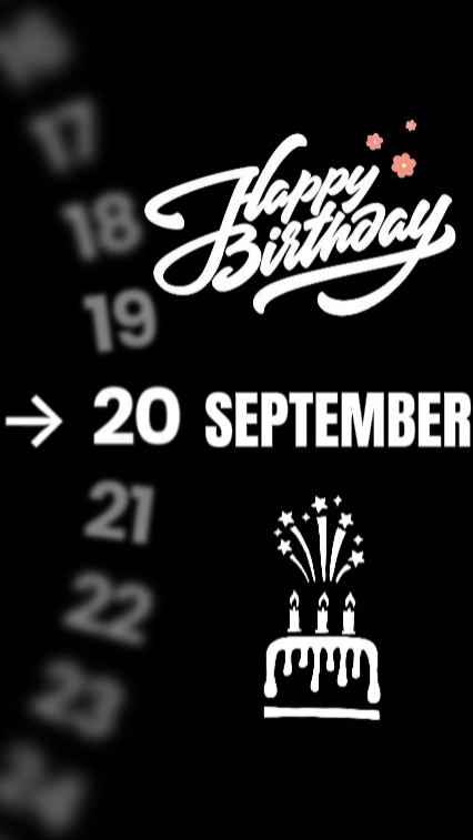 HBD 20 SEPT 2026