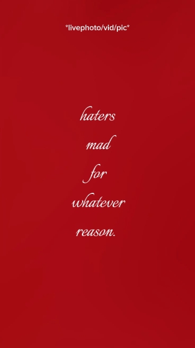 haters mad for