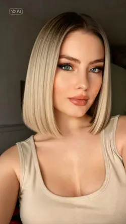 long bob hair effect