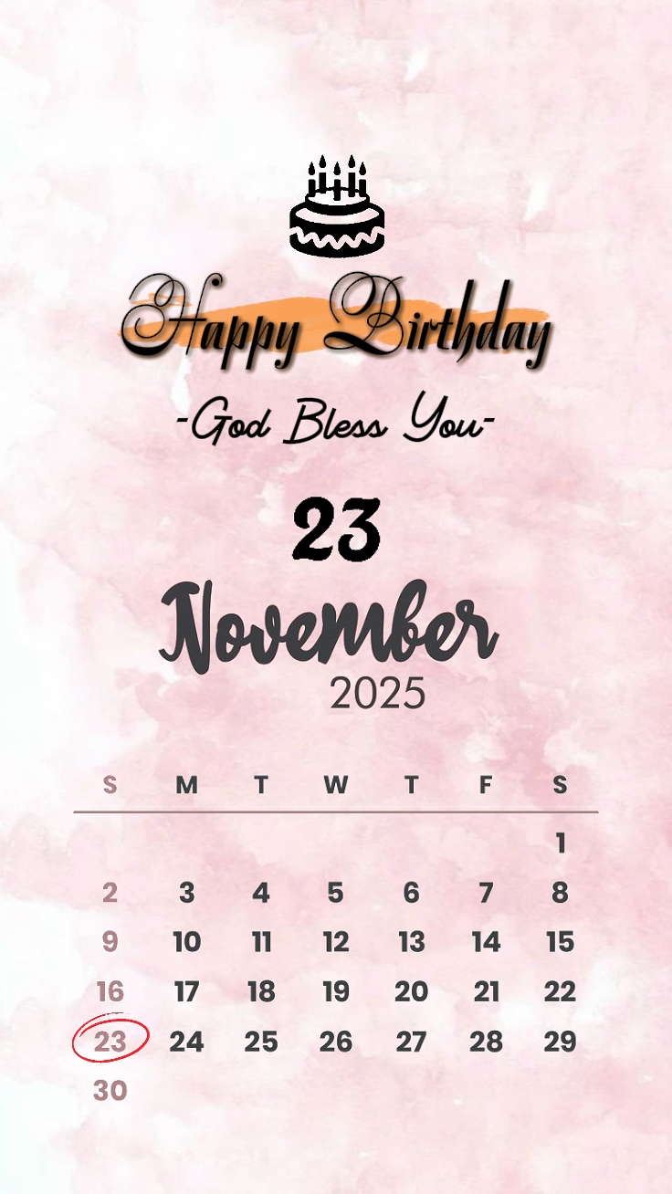 HBD 23 NOVEMBER