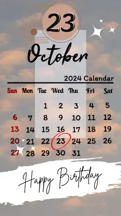 BRITHDAY 23 OCT 2024
