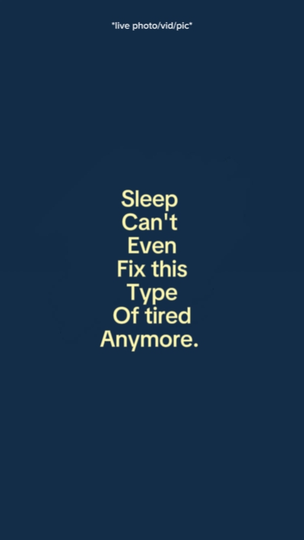 Sleep can't even fix